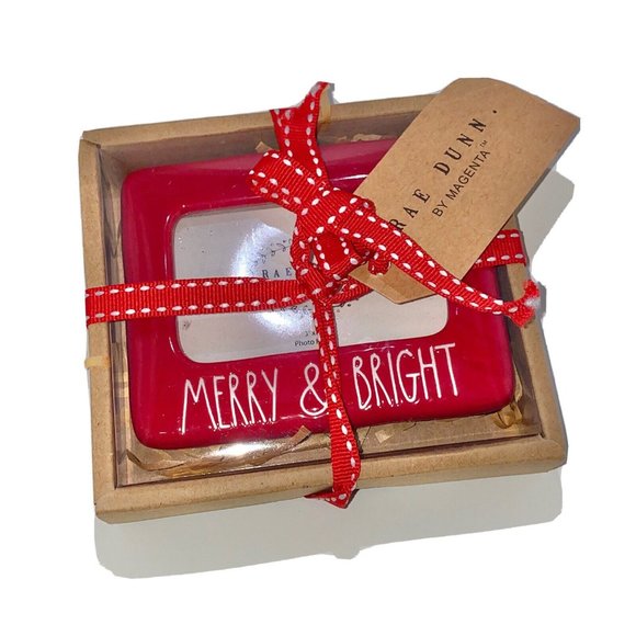Rae Dunn Merry & Bright Photo Frame - Picture 1 of 2